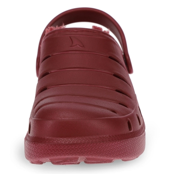 Rugged Shark Kids Lined Sherpa Style Fabric Clog shoes size 2 - Picture 4 of 9